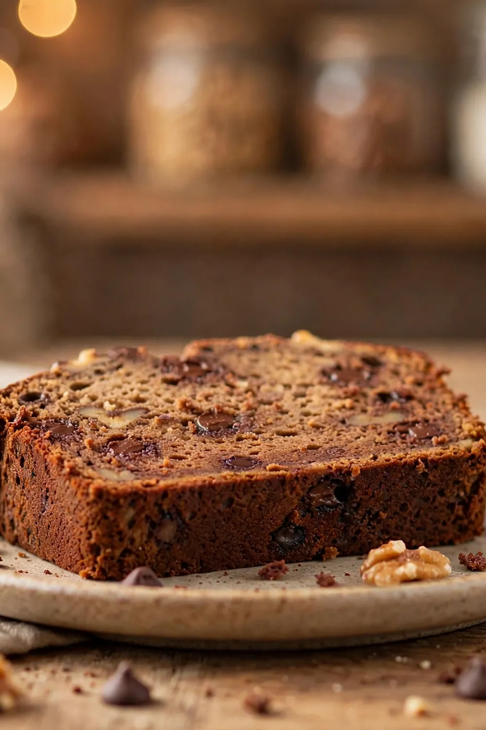 High protein chocolate banana bread
