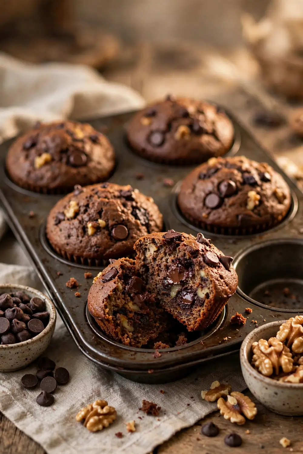 High protein chocolate banana bread