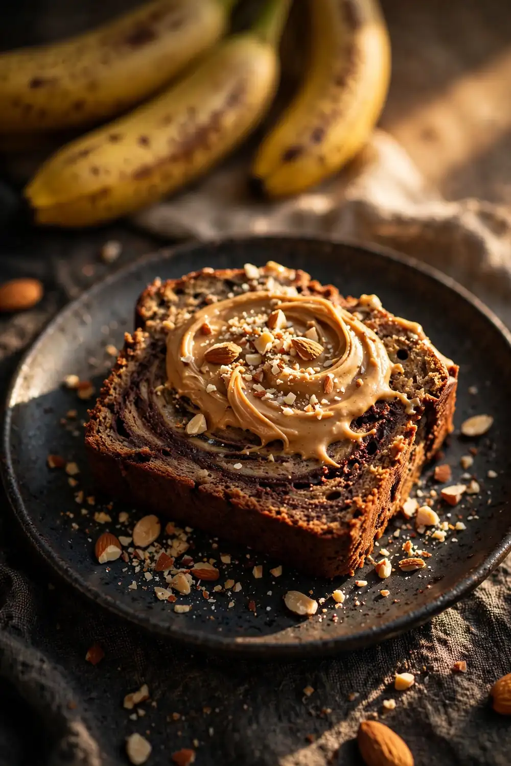 High protein chocolate banana bread