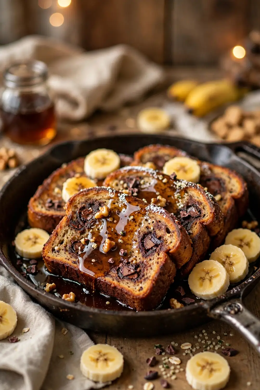 High protein chocolate banana bread