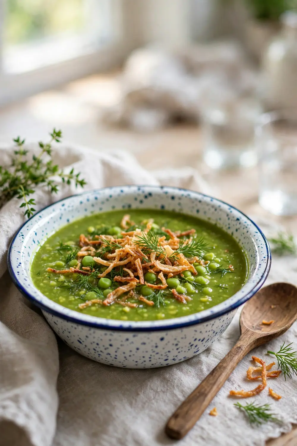 High protein split pea soup