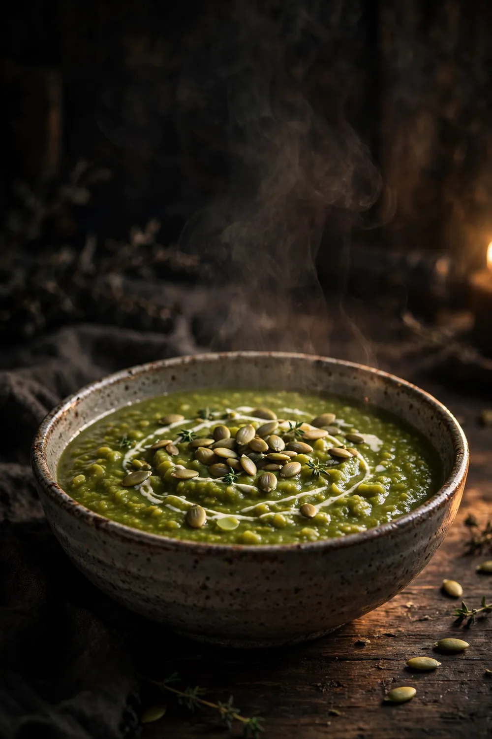 High protein split pea soup