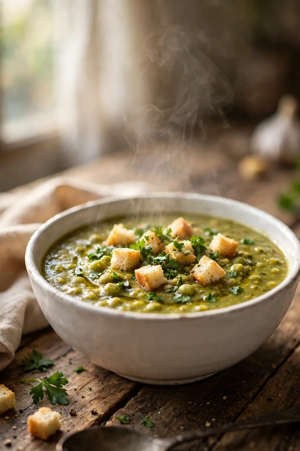 High protein split pea soup