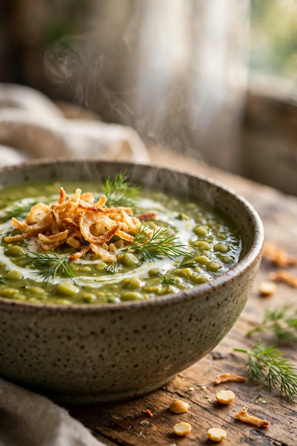 High protein split pea soup