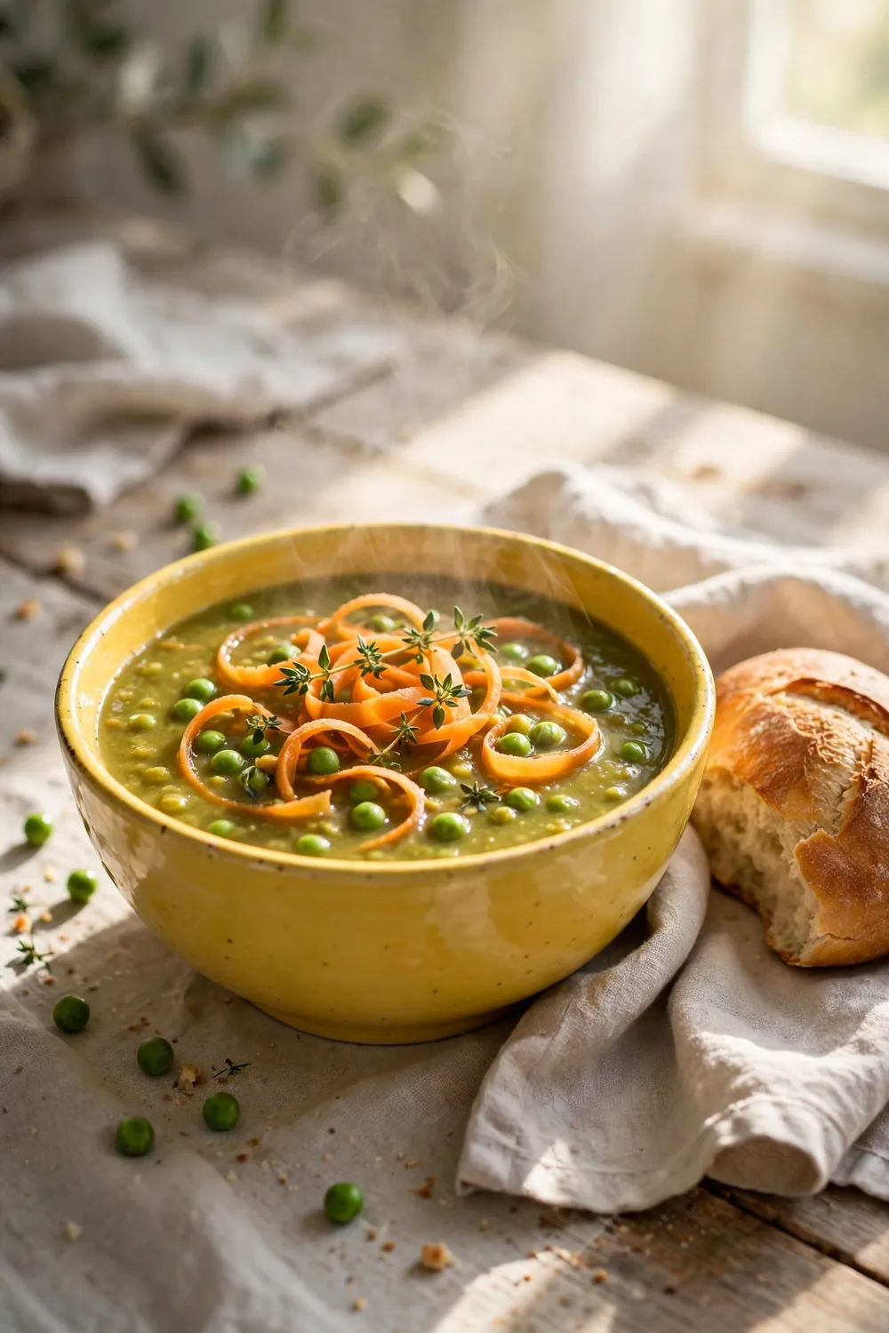 High protein split pea soup