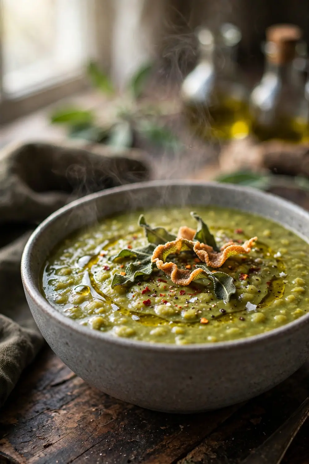 High protein split pea soup