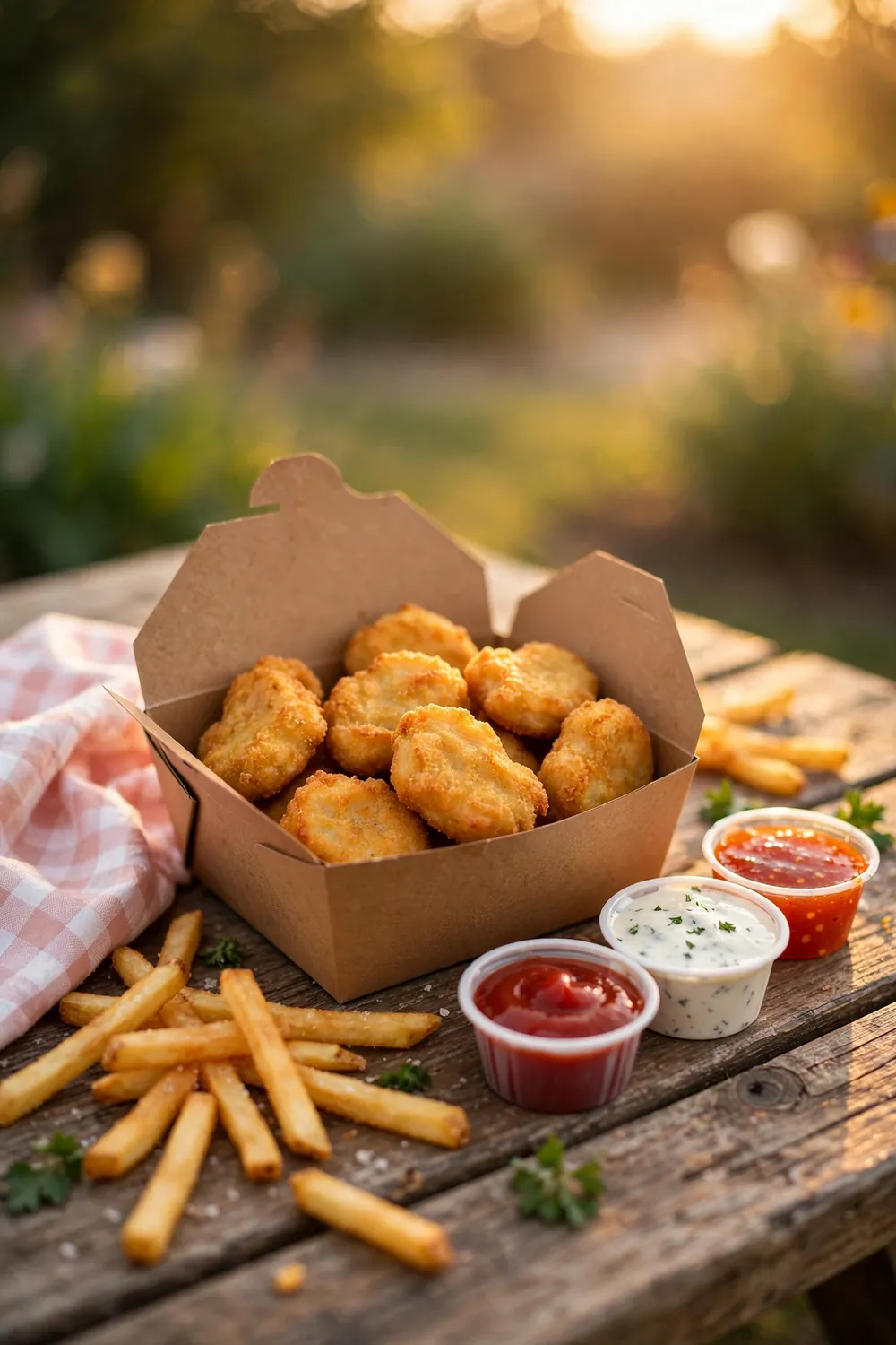 Homemade chicken nuggets