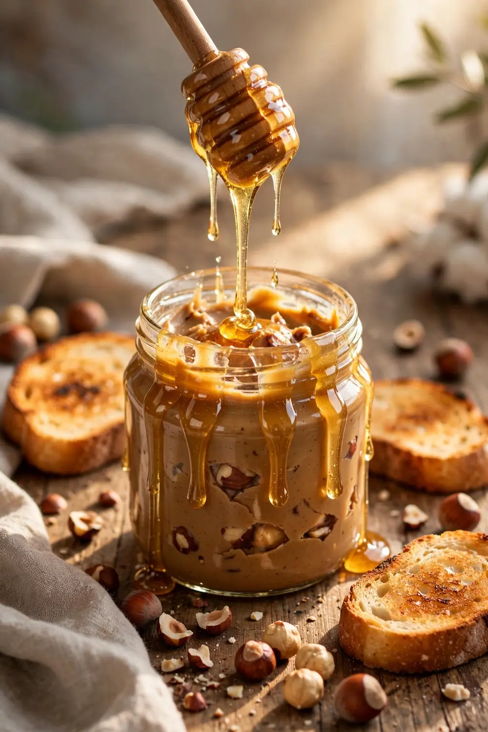 Homemade hazelnut butter