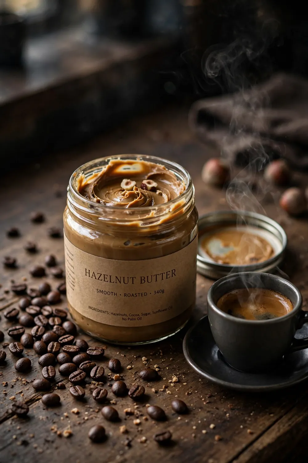 Homemade hazelnut butter