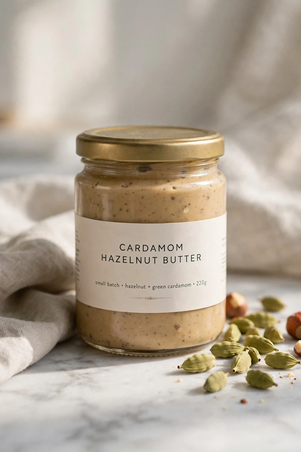 Homemade hazelnut butter