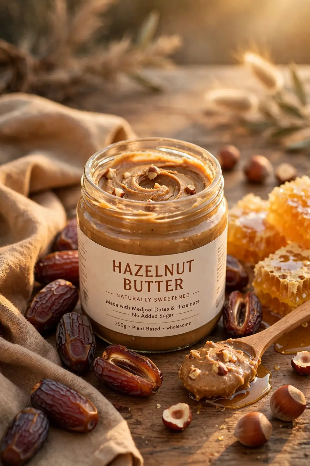 Homemade hazelnut butter