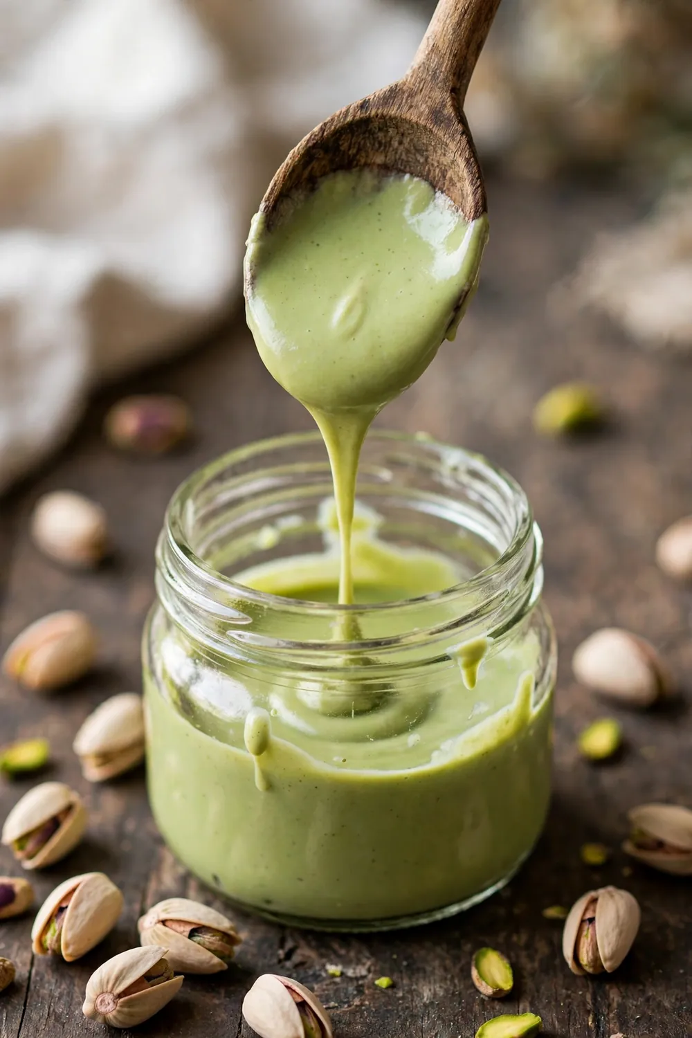 Homemade pistachio paste