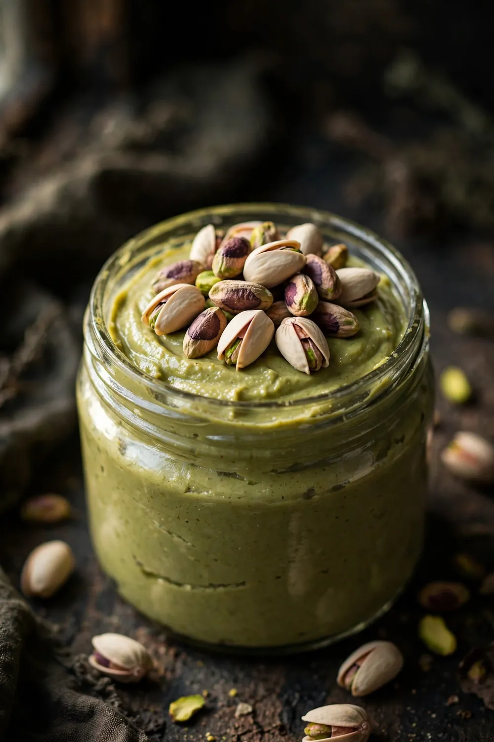 Homemade pistachio paste
