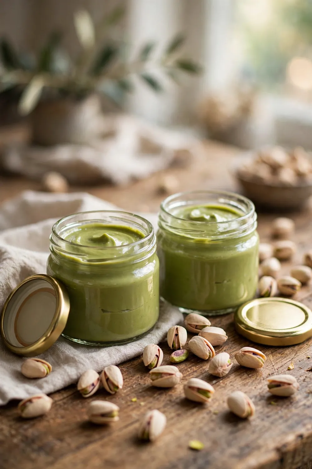 Homemade pistachio paste