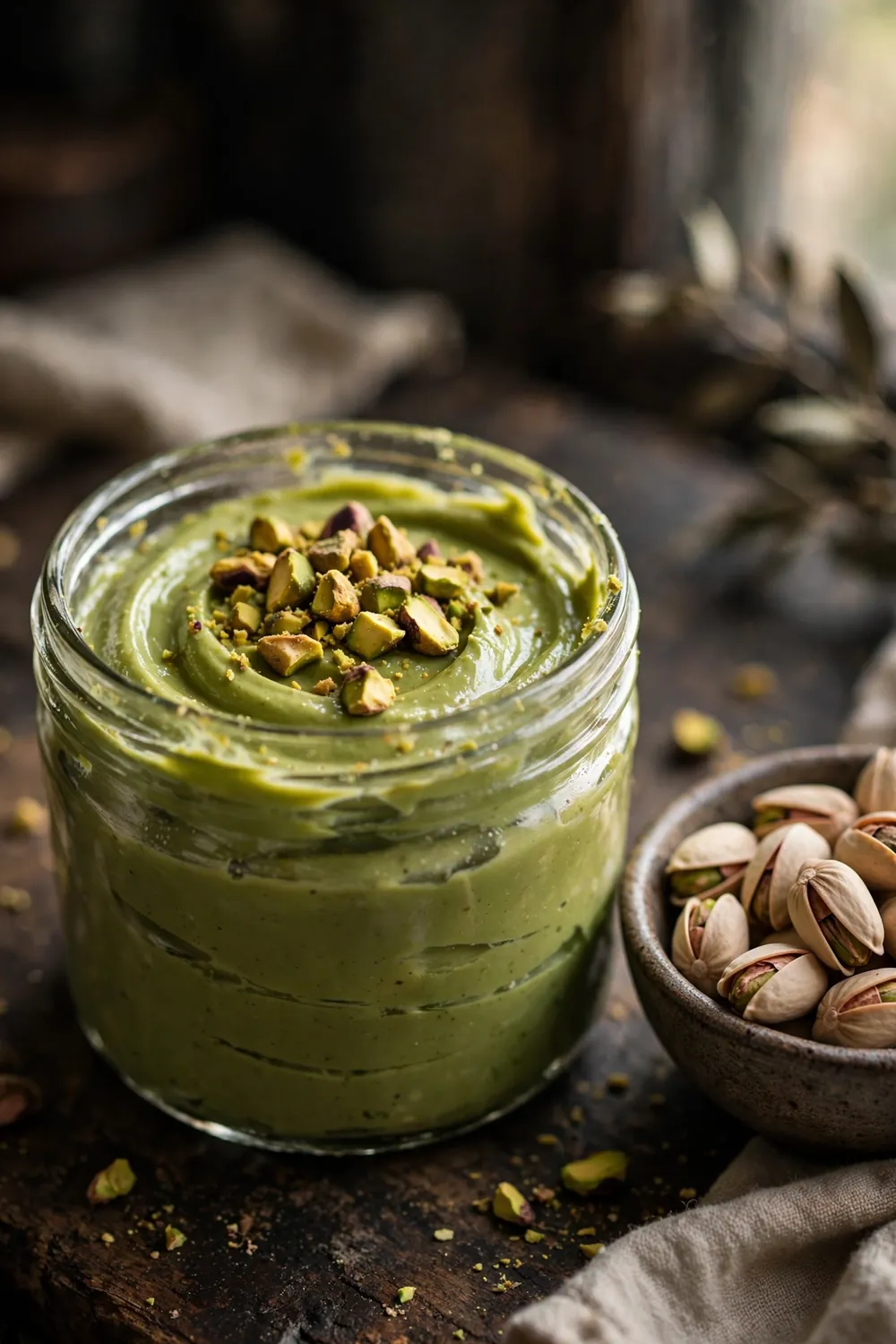 Homemade pistachio paste