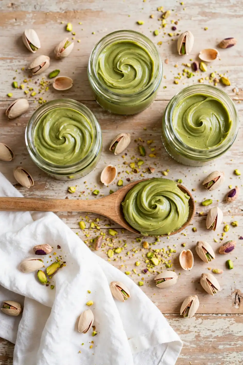 Homemade pistachio paste