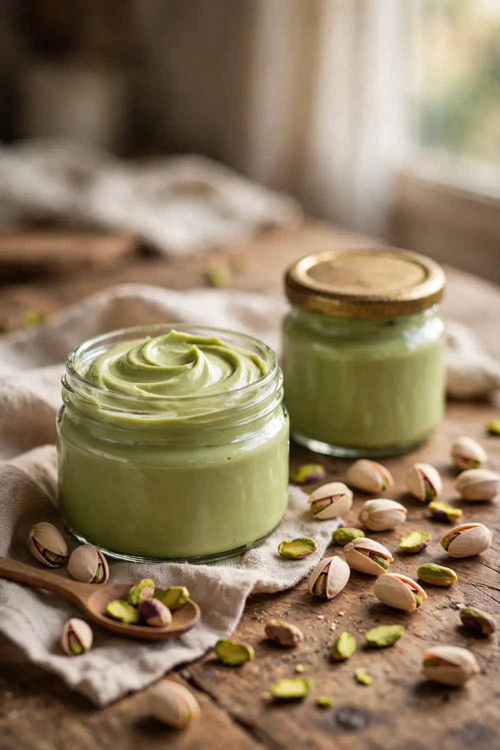 Homemade pistachio paste