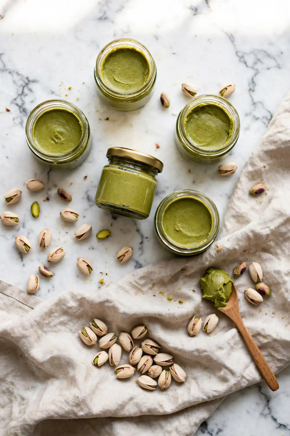 Homemade pistachio paste