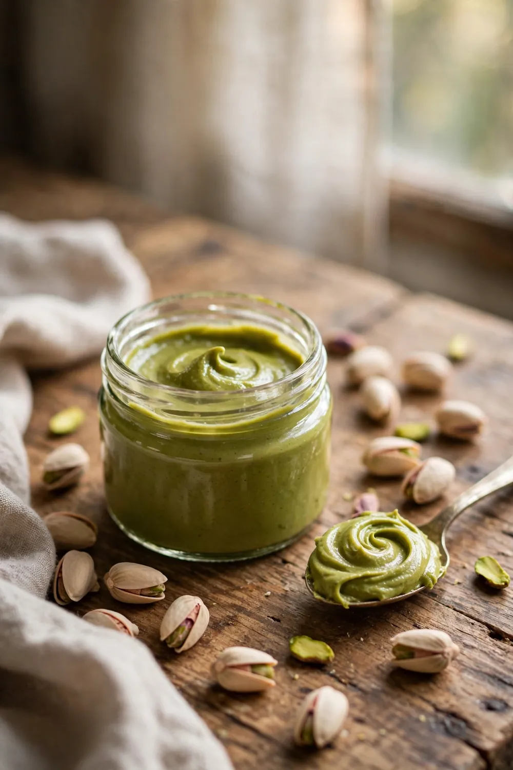 Homemade pistachio paste
