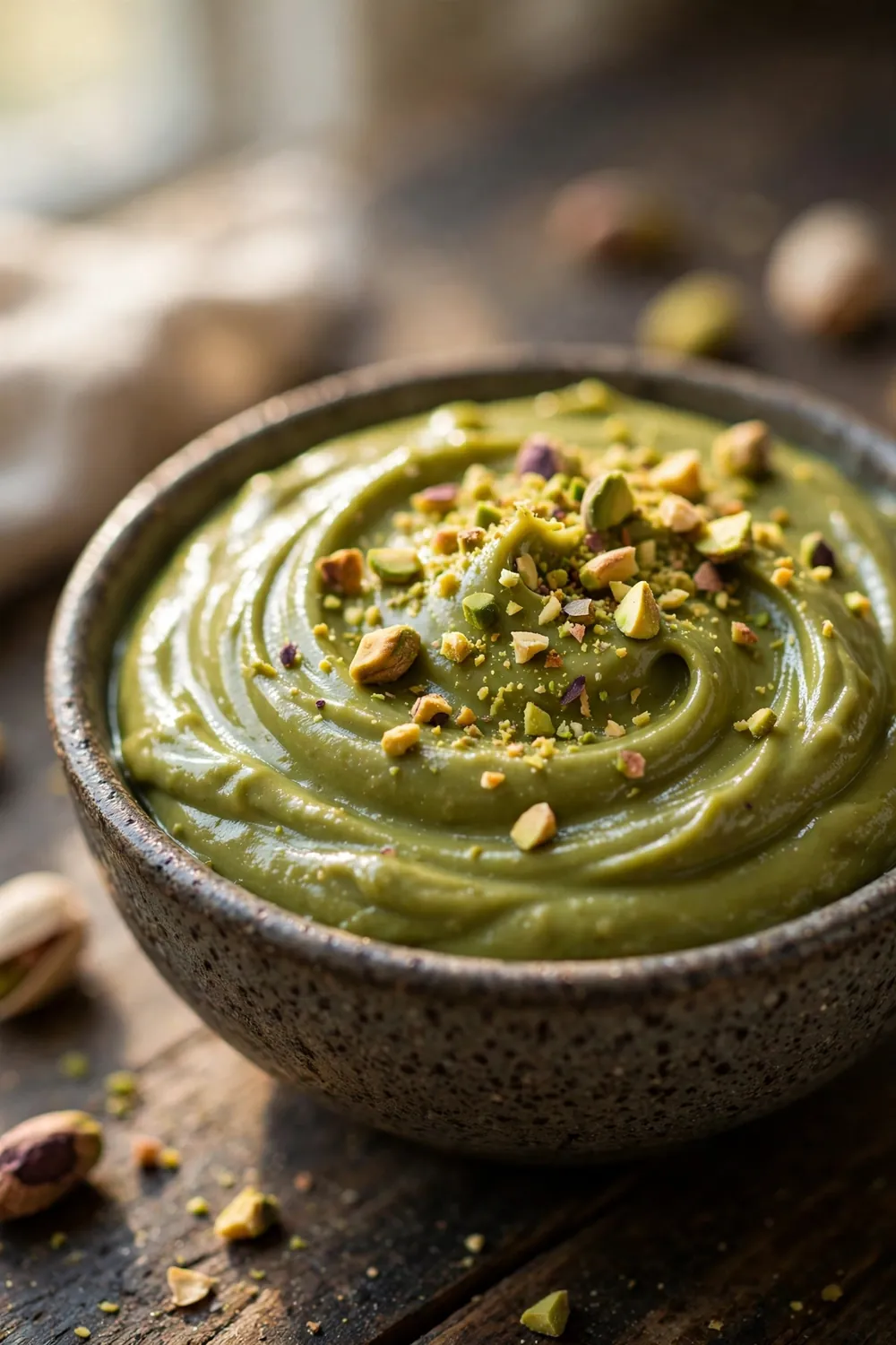 Homemade pistachio paste
