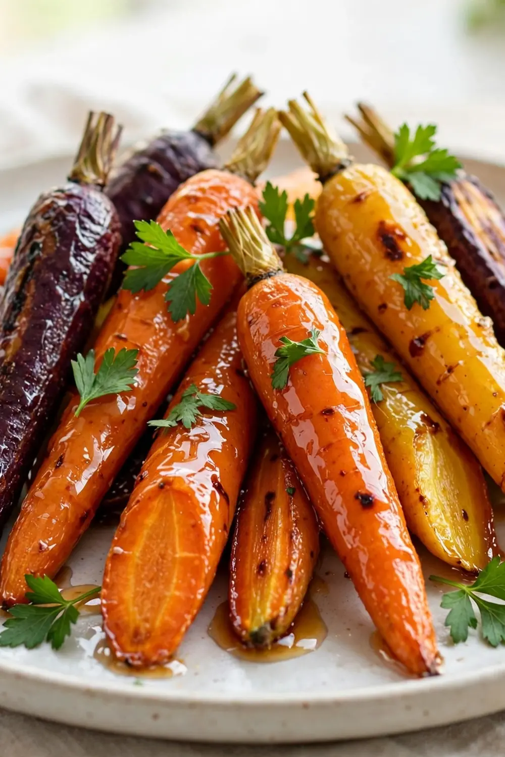 Honey maple roasted carrots 05