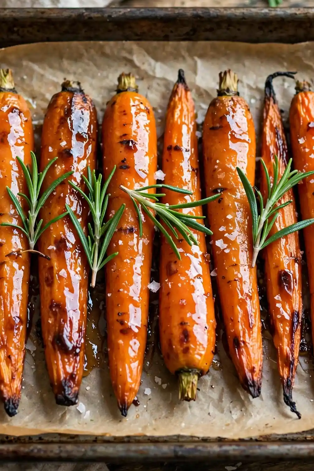 Honey maple roasted carrots 06