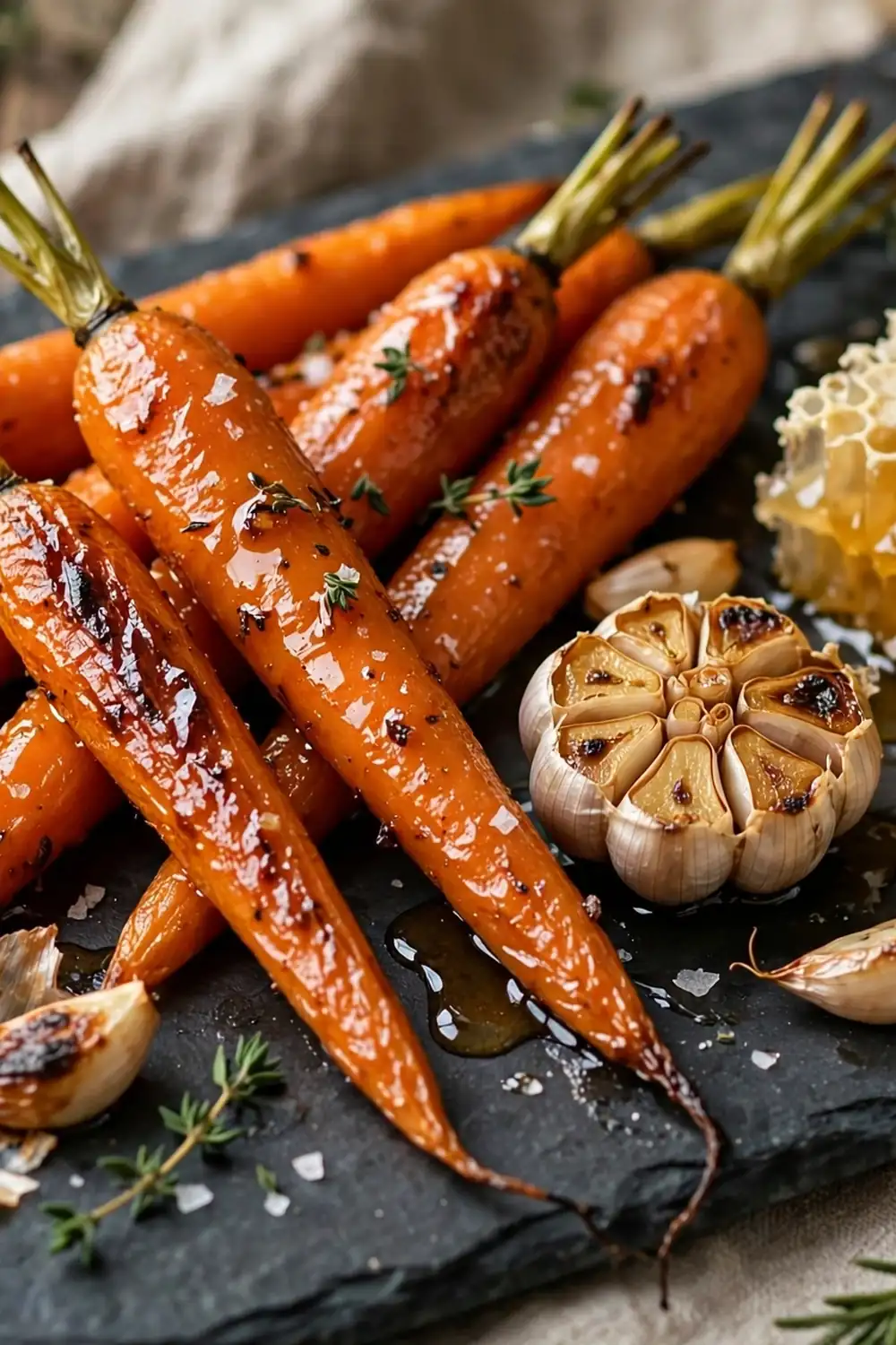 Honey maple roasted carrots 13