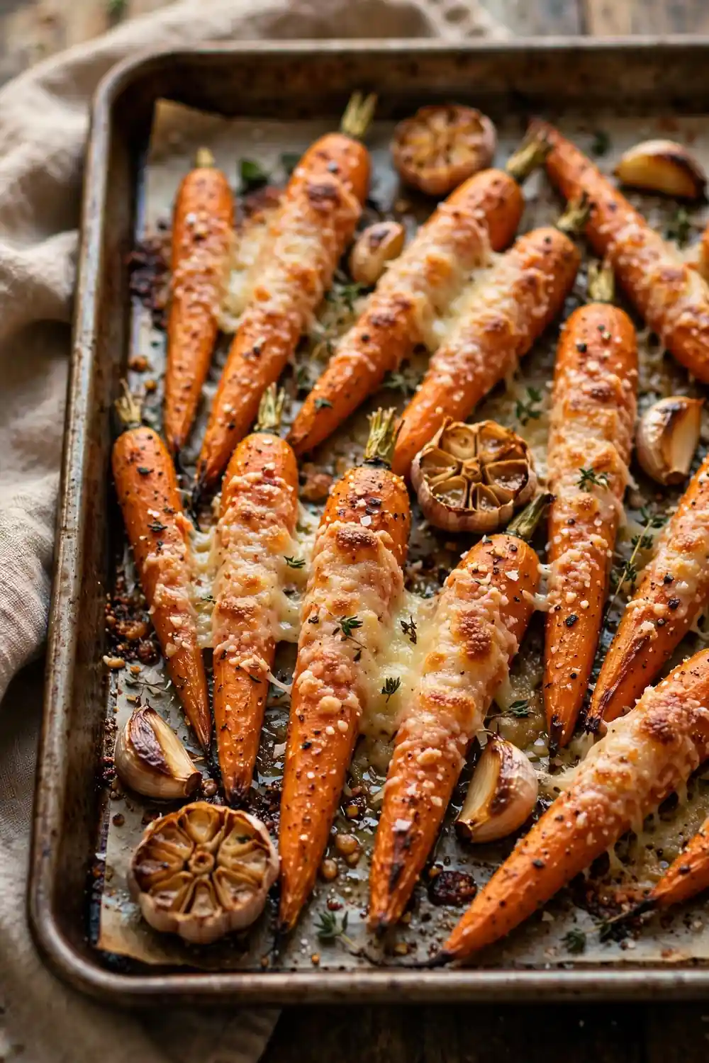 Honey glazed roasted carrots