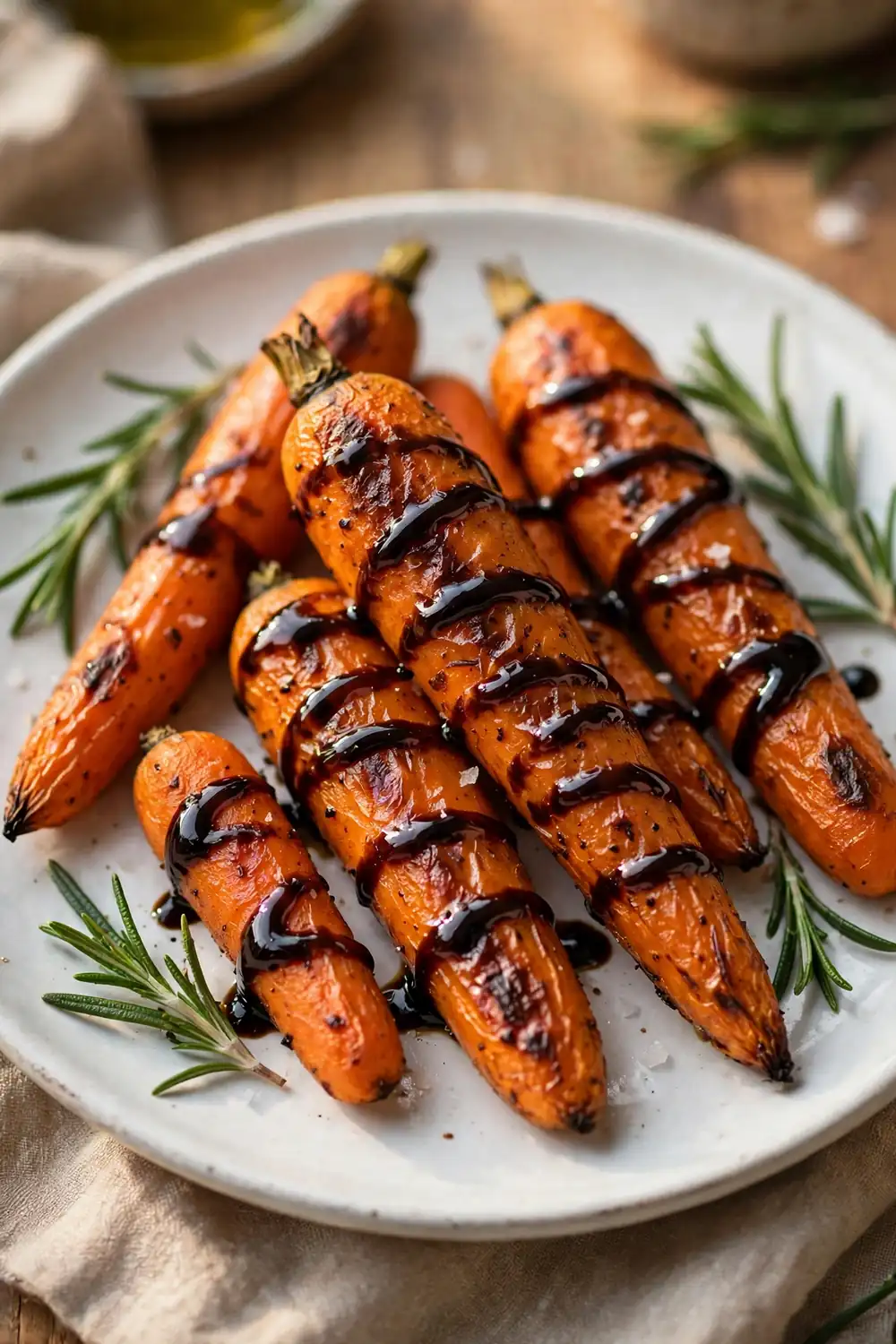 Honey glazed roasted carrots