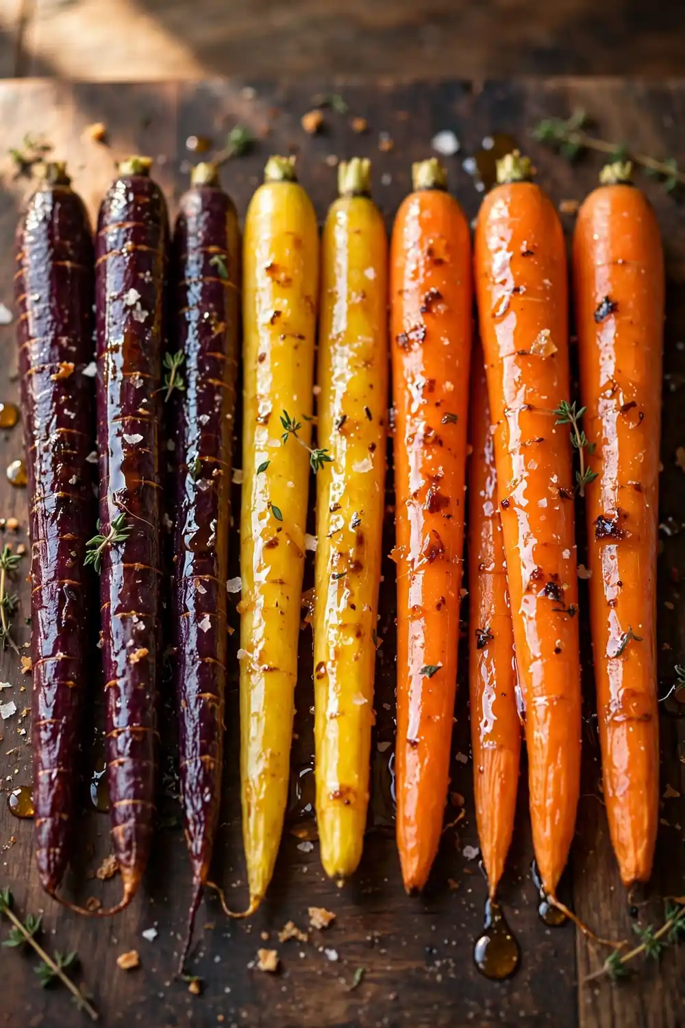Honey glazed roasted carrots