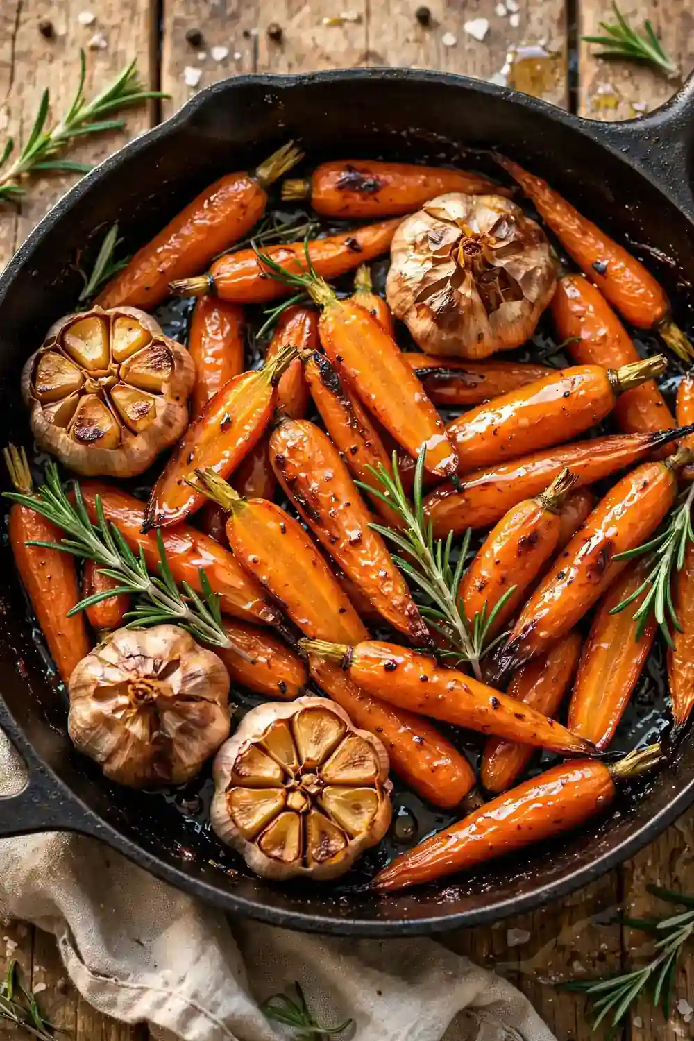 Honey glazed roasted carrots