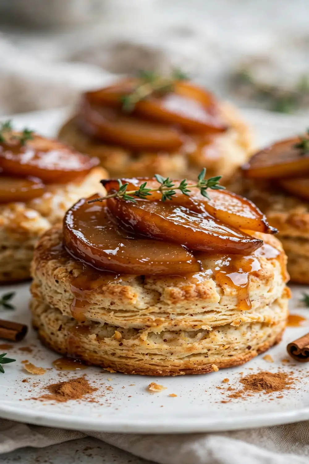 Caramelized Pear Tops