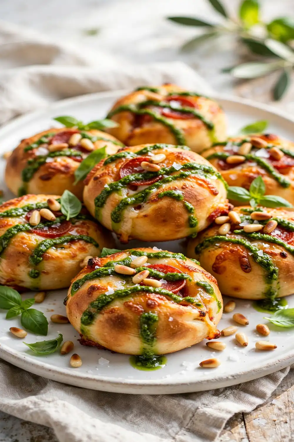 Pesto Drizzle Finish