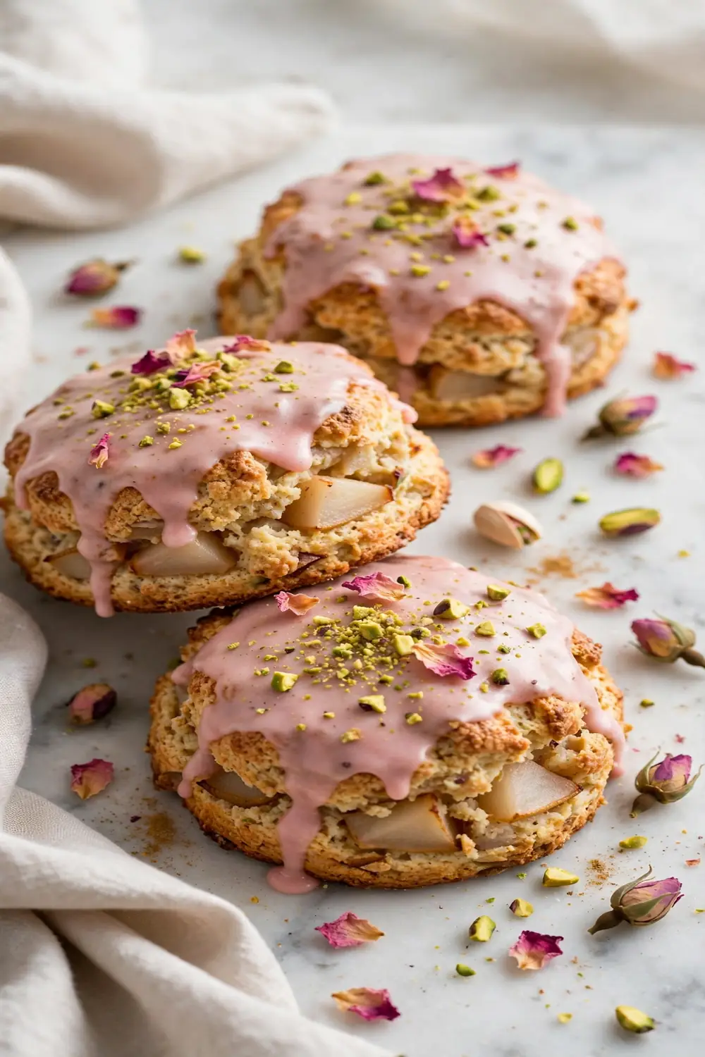 Pistachio Rosewater Glaze