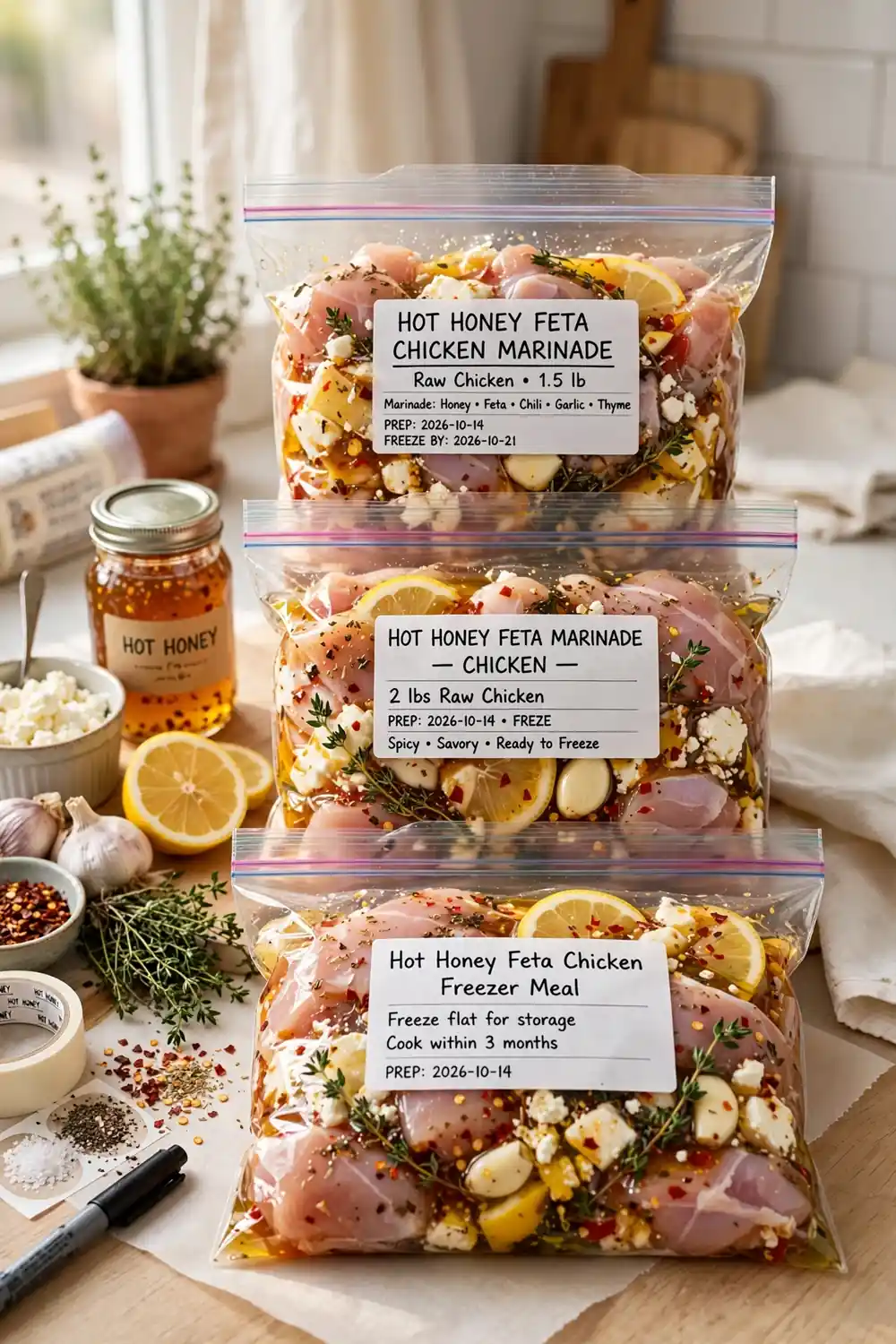 Freezer Marinade Bags
