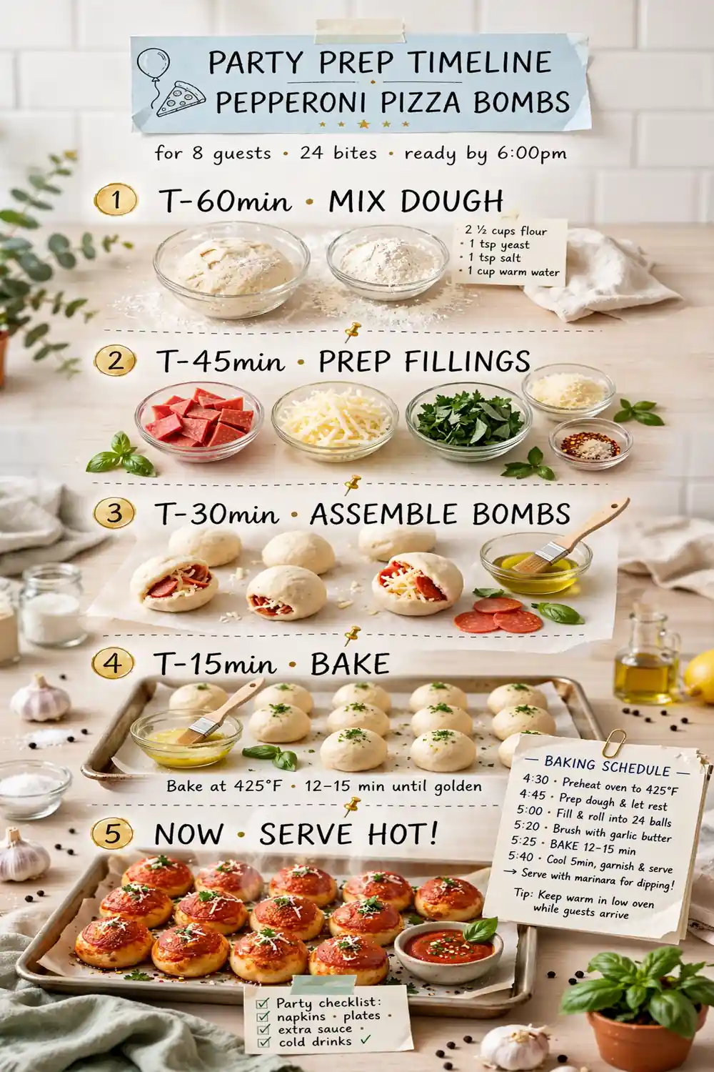 Party Prep Timeline