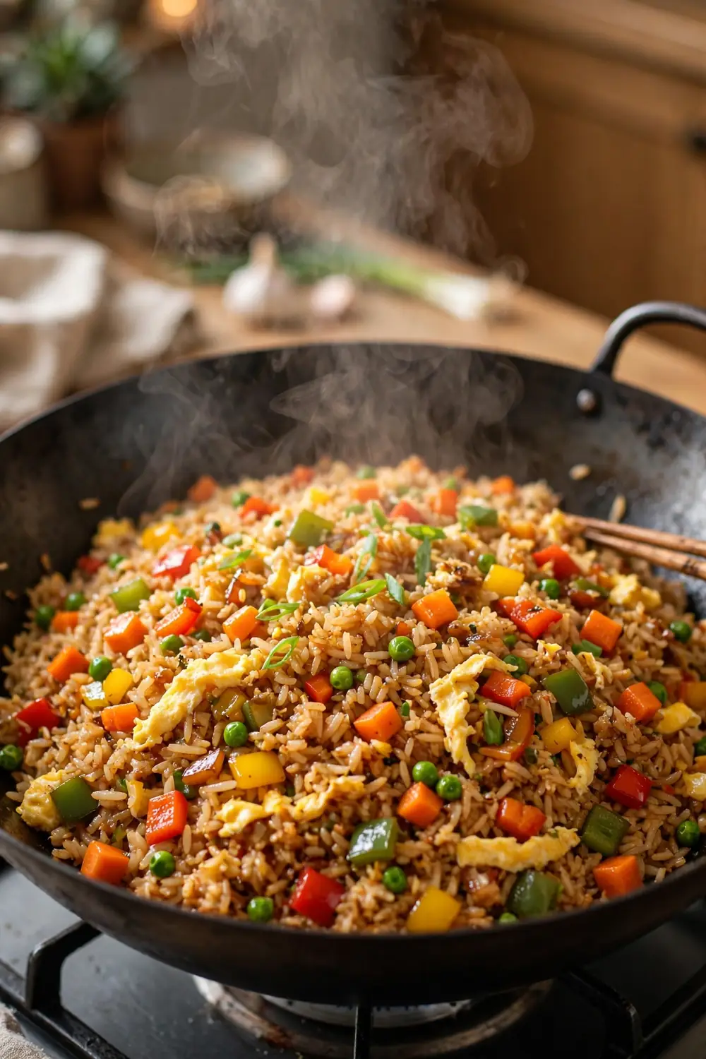Veggie fried rice, one of 24 quick school night dinners kids will love