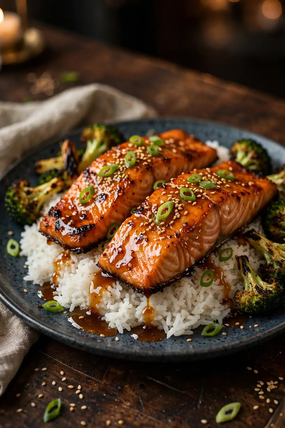 Honey soy salmon, one of 24 quick school night dinners kids will love