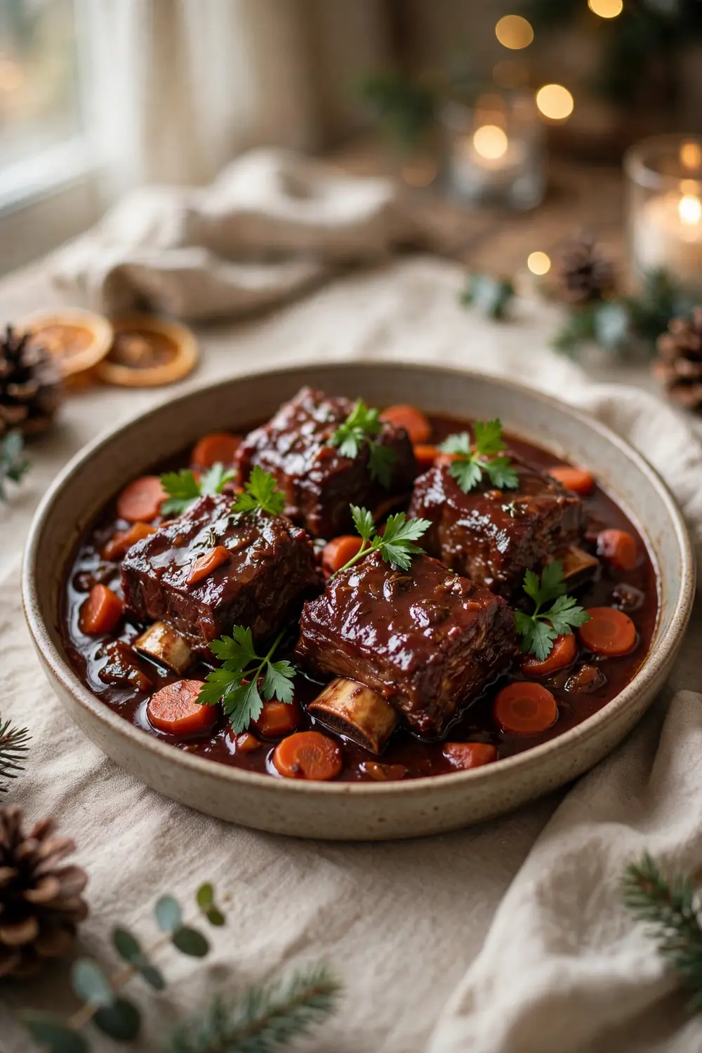 holiday feast centerpiece: braised short ribs
