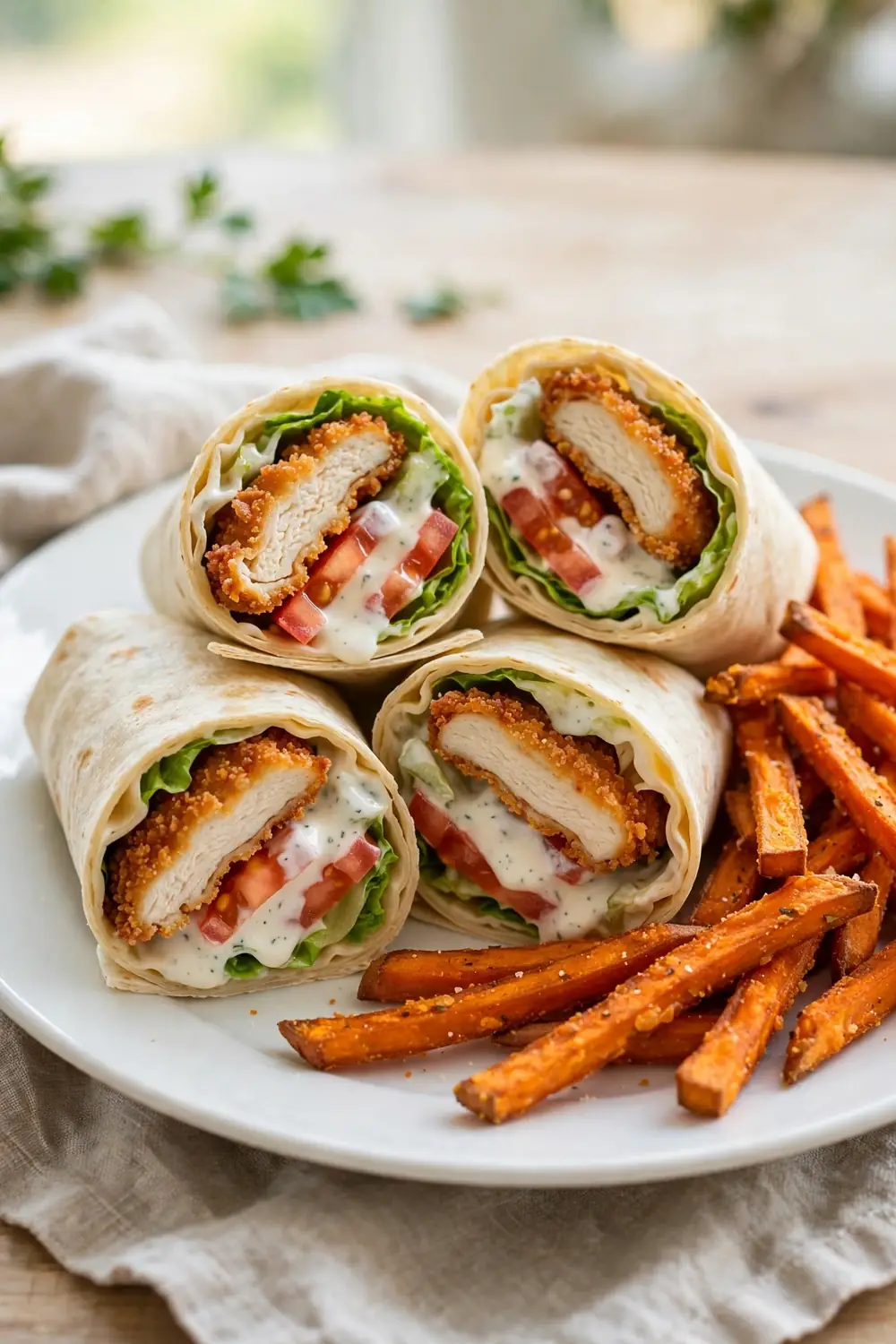 Crispy chicken wraps, one of 24 quick school night dinners kids will love