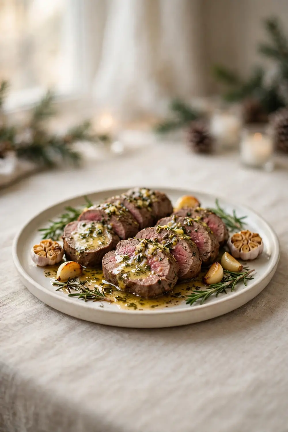 holiday feast centerpiece: garlic butter tenderloin
