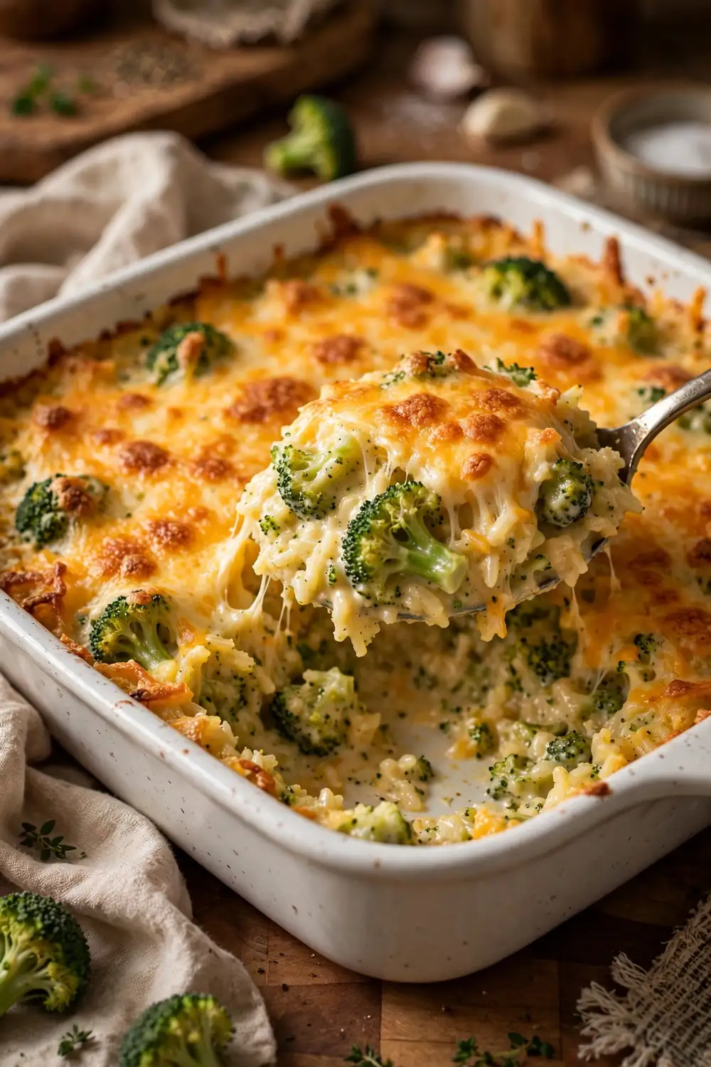 Cheesy broccoli rice, one of 24 quick school night dinners kids will love