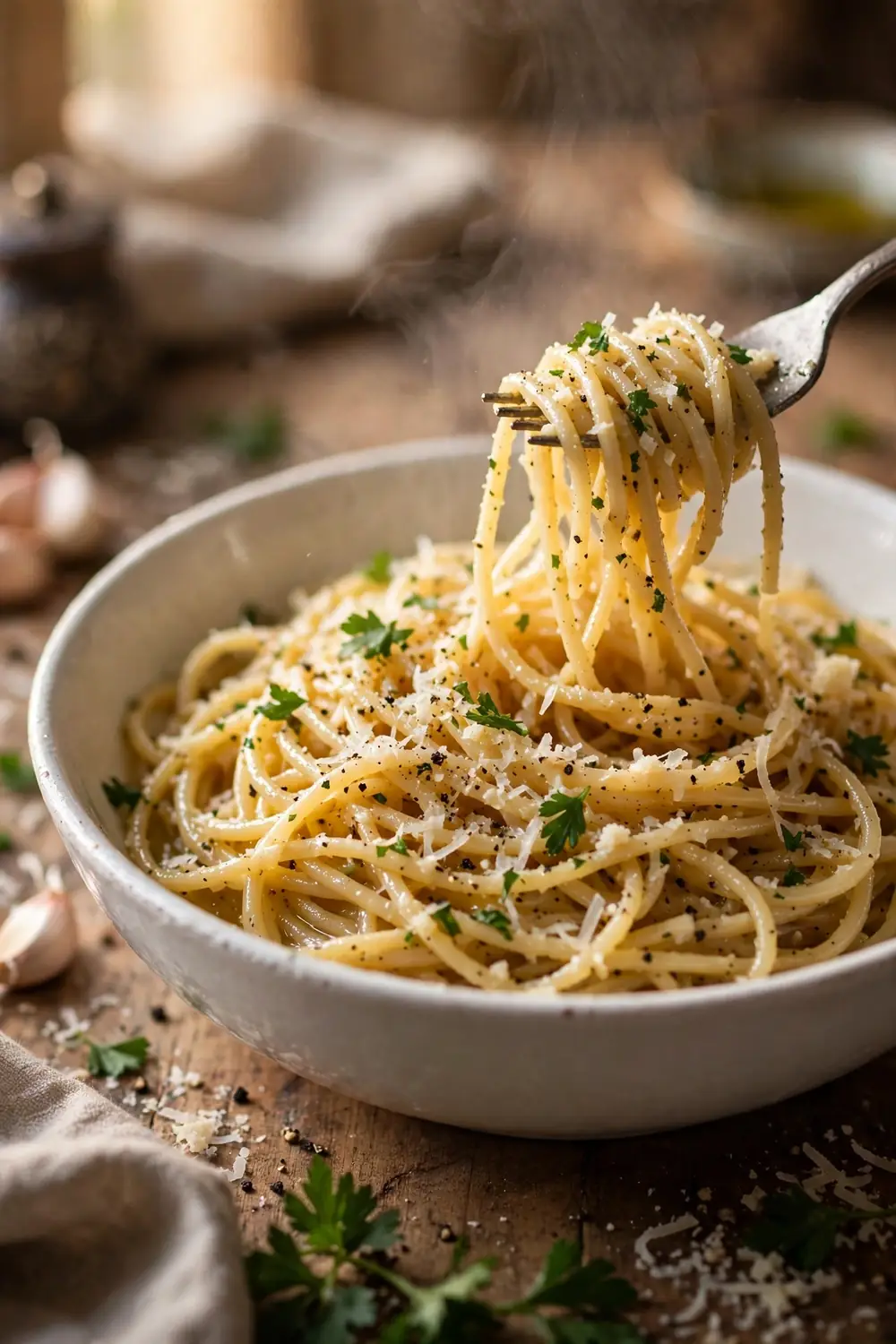 Garlic butter noodles, one of 24 quick school night dinners kids will love