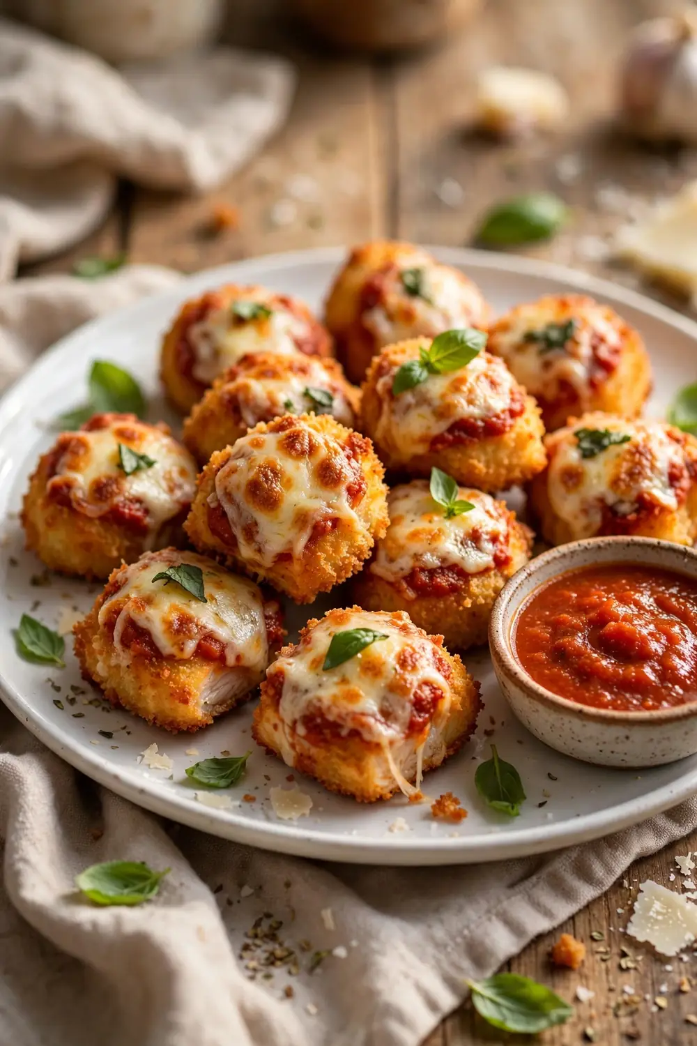 Chicken parmesan bites, one of 24 quick school night dinners kids will love