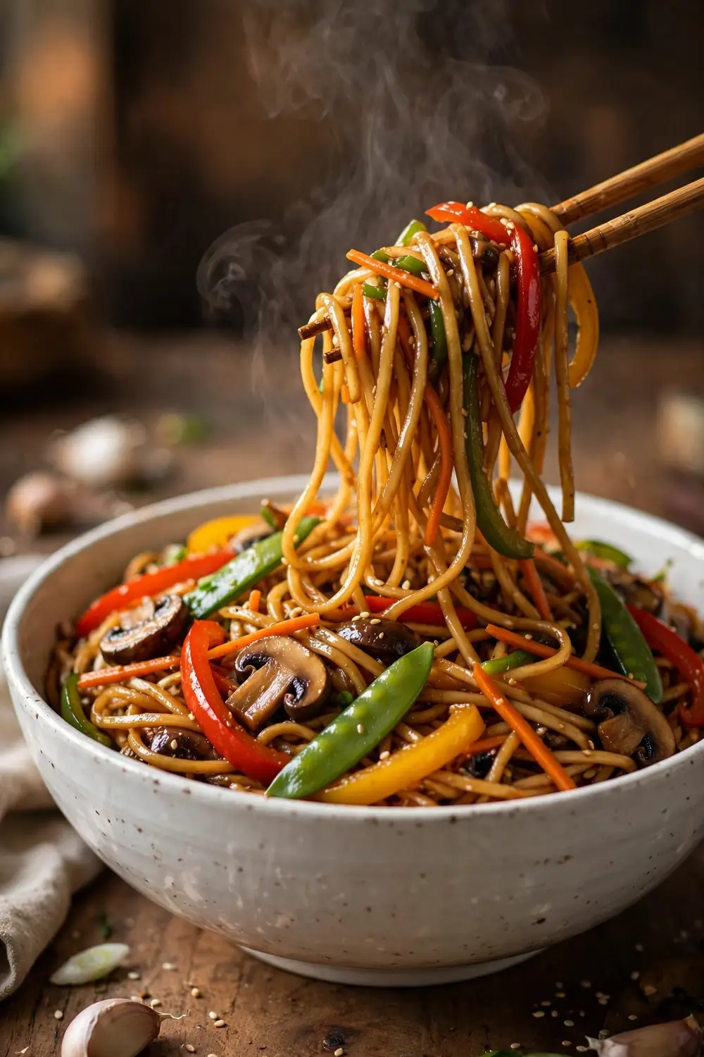 Veggie lo mein, one of 24 quick school night dinners kids will love
