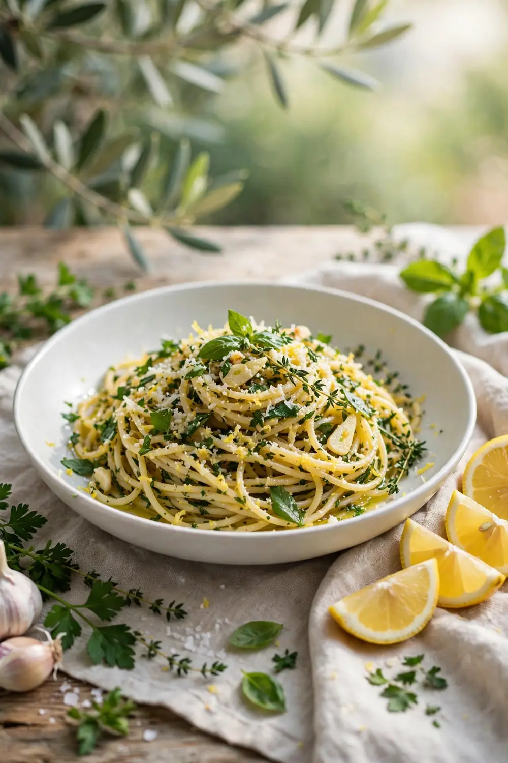 Lemon herb pasta, one of 24 quick school night dinners kids will love