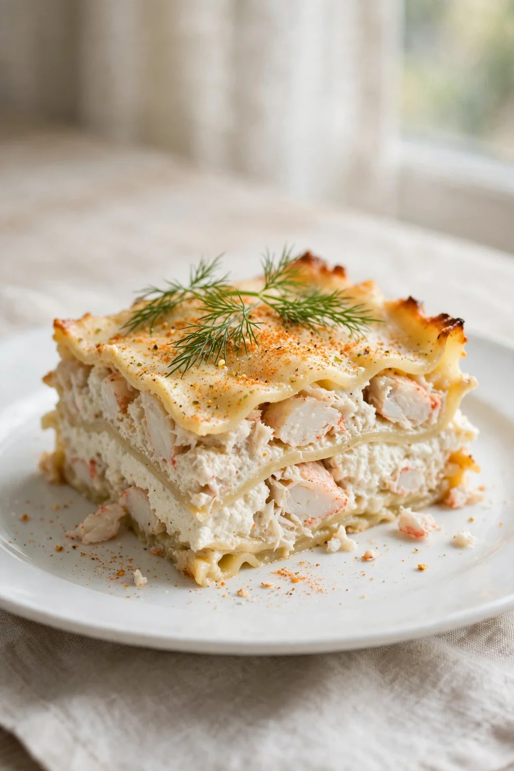 Crab and ricotta dream bake