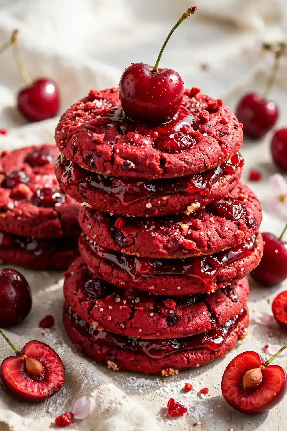 Double cherry delight cookies