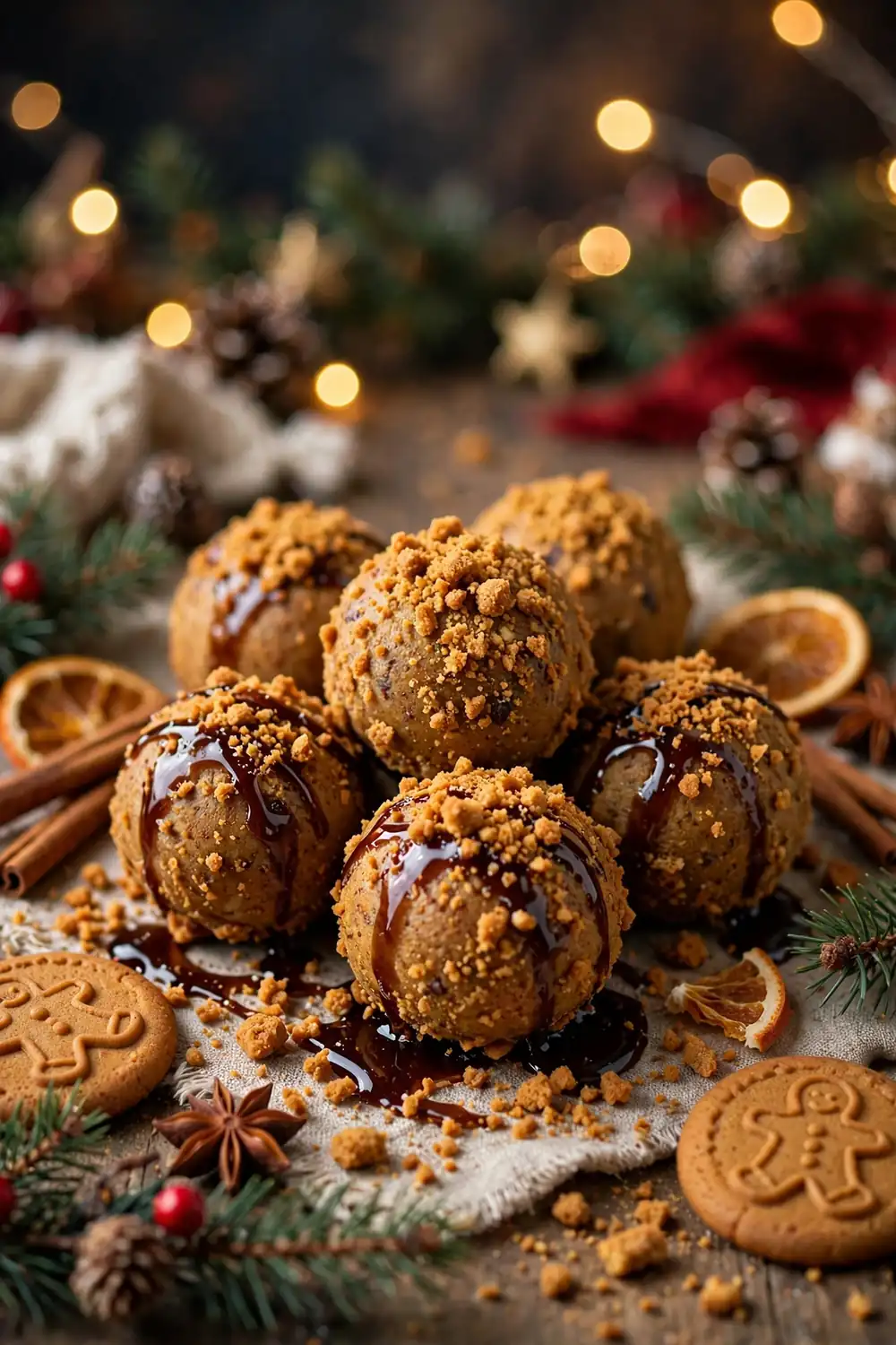 Gingerbread spice pumpkin truffles