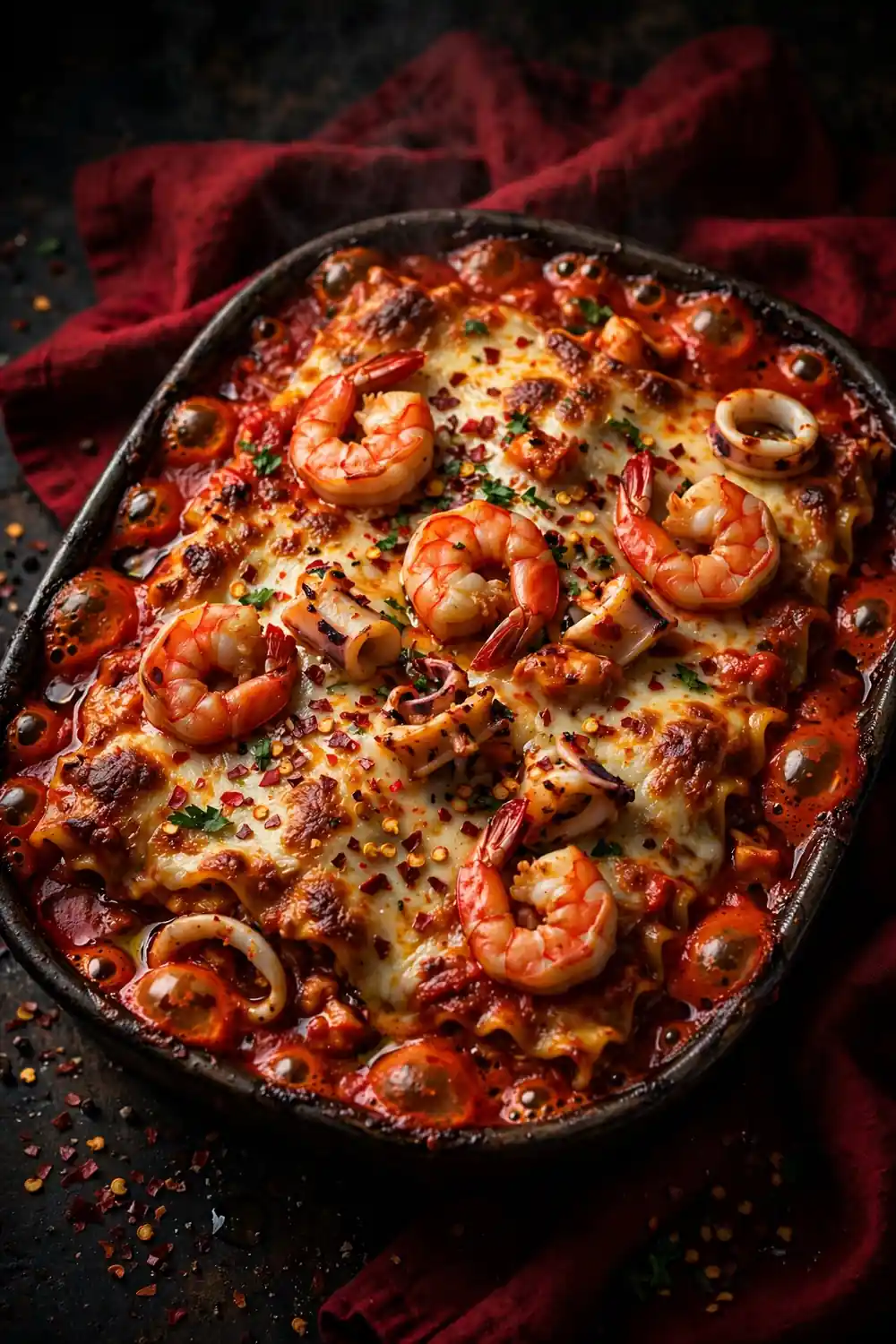 Spicy diablo layered bake